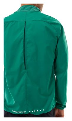 Veste Coupe-Vent Compressport Aura Vert Homme