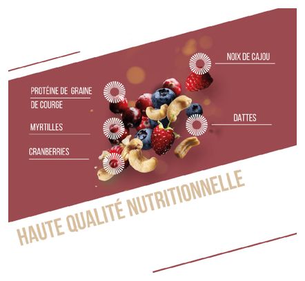 Baouw Barre Protéinée BIO Fruits Rouges Cajou 50g