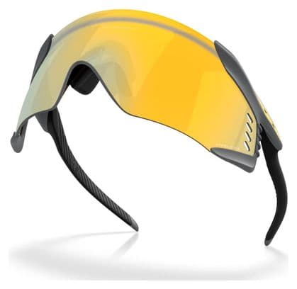 Occhiali Oakley Velo Kato - Matte Carbon / Prizm 24K / Ref: OO9501-0552