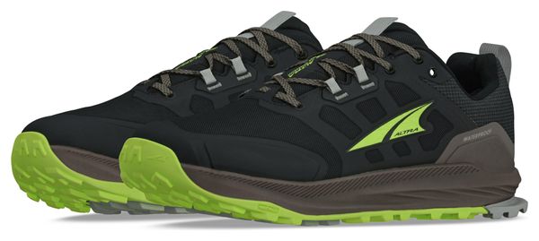 Zapatillas de trail Altra Lone Peak 9 WP Low Negras/Verdes para hombre