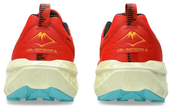 Chaussures Trail Asics Gel-Sonoma 8 Rouge/Bleu Homme