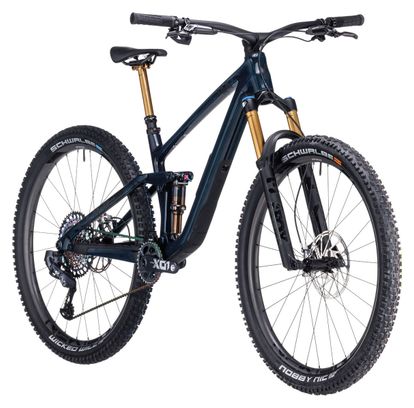 Cube Stereo One44 C:68X SLT MTB a sospensione completa Sram XX1 Eagle AXS 12S 29'' Liquid Blue