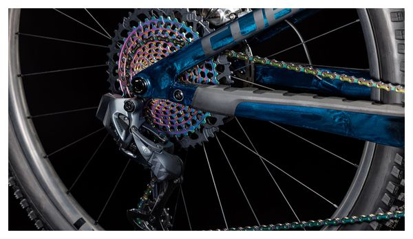 Cube Stereo One44 C:68X SLT MTB a sospensione completa Sram XX1 Eagle AXS 12S 29'' Liquid Blue