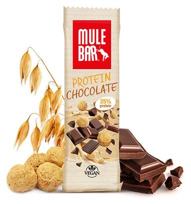 Barrita proteica vegana MuleBar de chocolate con almendras 40 g