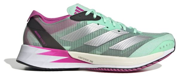 Zapatillas adidas running Adizero adios 7 Verde Rosa Mujer