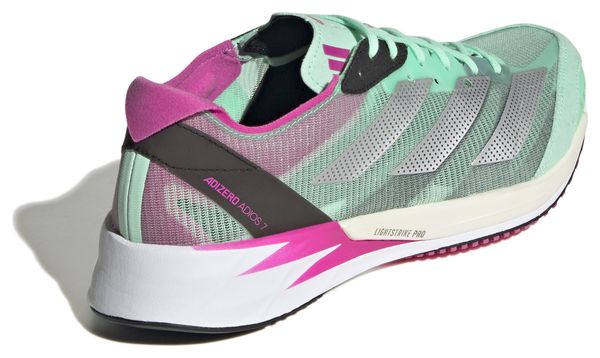 Chaussures de Running adidas running Adizero adios 7 Vert Rose Femme