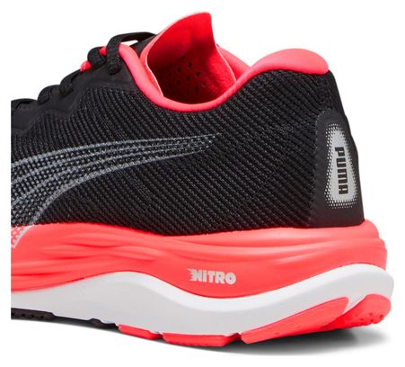 Zapatillas Puma Velocity Nitro 2 Mujer Negro / Rojo