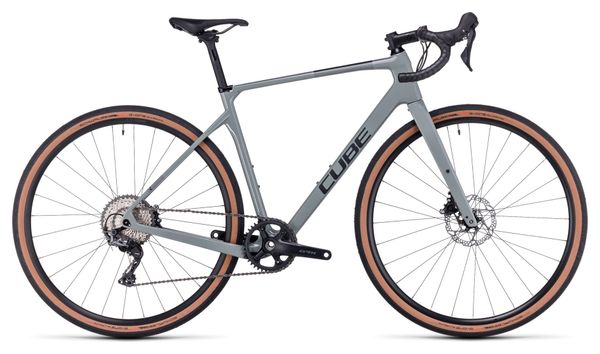 Gravel Bike Cube Nuroad C:62 Pro Shimano GRX 11V 700 mm Grigio Verde Palude 2023