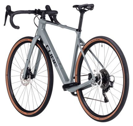 Gravel Bike Cube Nuroad C:62 Pro Shimano GRX 11V 700 mm Grigio Verde Palude 2023