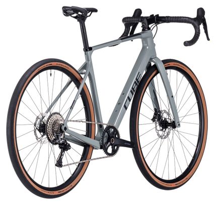 Gravel Bike Cube Nuroad C:62 Pro Shimano GRX 11V 700 mm Grigio Verde Palude 2023