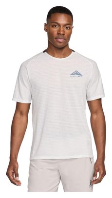 Camiseta de manga corta Nike Trail Solar Chase Blanca Hombre