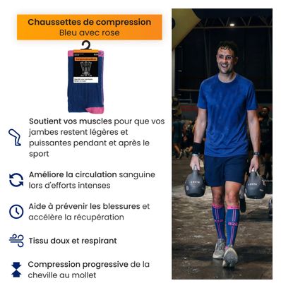 Bas de compression R2B Blue