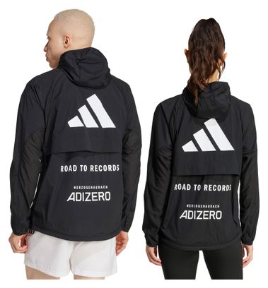 adidas Adizero Road to Records Windbreaker Sweatshirt Black Unisex