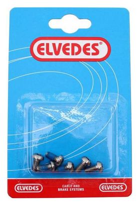 Lot de 6 Vis de Fixation Elvedes Torx Head Titanium 