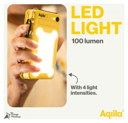 Powertec Aqiila BS10 - Batterie externe solaire avec lampe