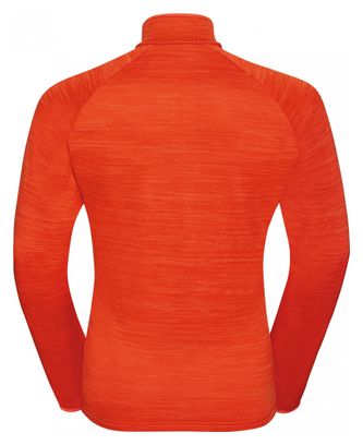 Pullover mit 1/2 Reißverschluss Odlo Run Easy Warm Orange