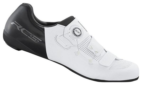Par de zapatillas de carretera Shimano RC502 Blanco