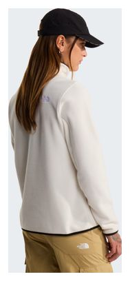 Pile The North Face Glacier 1/4 Zip Bianco Donna