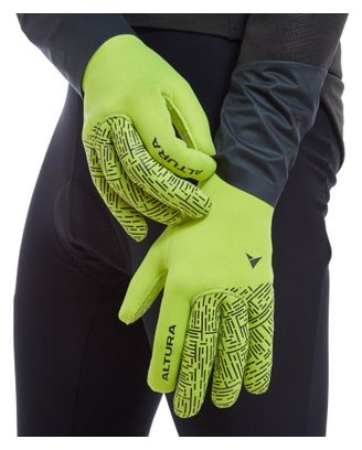 Altura Thermostretch Unisex Windproof Lange Handschoenen Geel