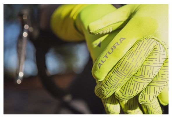 Altura Thermostretch Unisex Windproof Lange Handschoenen Geel