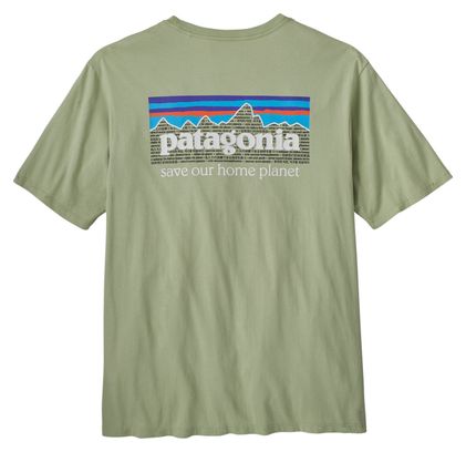 Camiseta ecológica verde Patagonia P-6 Mission