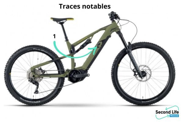 Gereviseerd product - Volledig geveerde elektrische mountainbike R Raymon TrailRay 160E 8.0 29 / 27.5'' Shimano Deore 10v Groen 2022