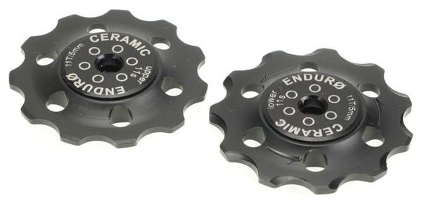 Enduro Bearings jockey wheel 11 teeth for Shimano 11 speed Black