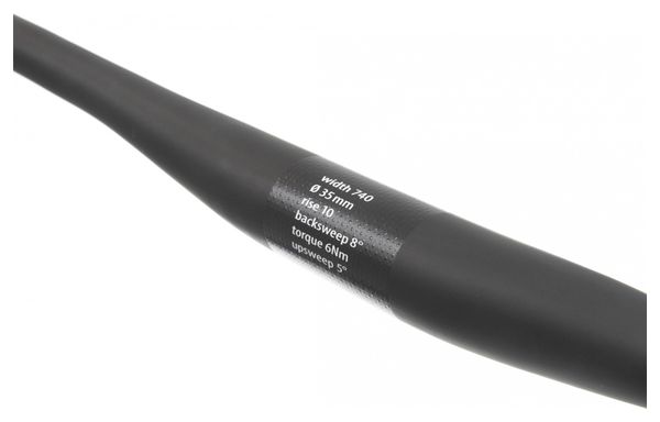 Neatt Carbon Oxygen 740 mm 35 mm Stuur Zwart