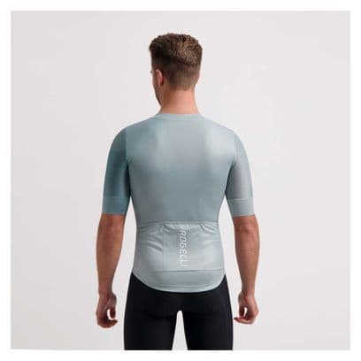 Maillot Manches Courtes Velo Rogelli Blaze - Homme - Turquoise