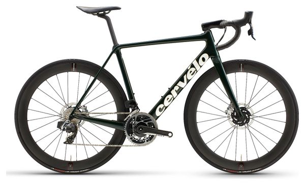 Cervélo R5 Disc Sram Red AXS 12V Road Bike Green White Gold 2021