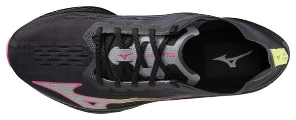 Chaussures Running Mizuno Wave Rebellion Pro 2 Noir/Rose Homme