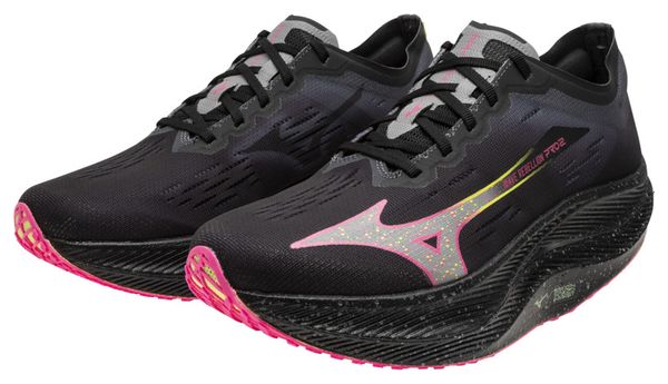 Chaussures Running Mizuno Wave Rebellion Pro 2 Noir/Rose Homme