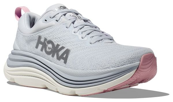 Hoka Gaviota 5 Running Shoes Blue/Rose Women