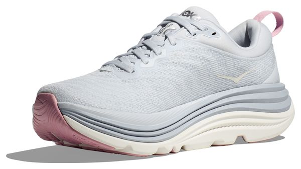 Hoka Gaviota 5 Running Shoes Blue/Rose Women