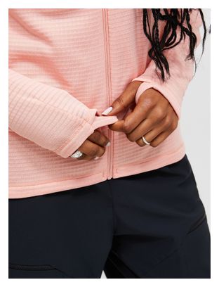 Peak Performance Trail Polartec Hooded Fleece Power Grid Pink Women's