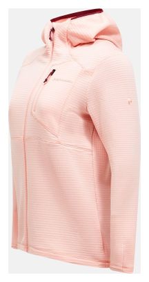 Peak Performance Trail Polartec Hooded Fleece Power Grid Pink Women's