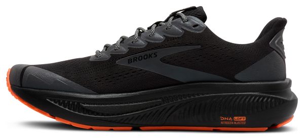 Brooks Ghost 17 Run Visible Black/Orange Men's Running Shoes