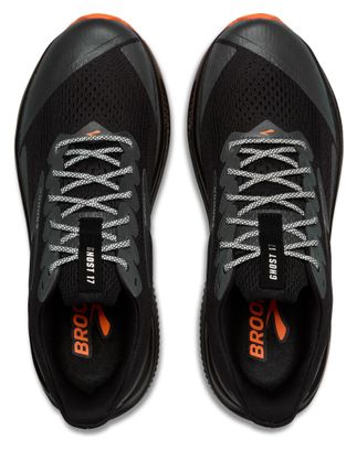 Brooks Ghost 17 Run Visible Black/Orange Men's Running Shoes