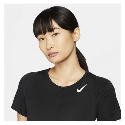 Maillot manches courtes Nike Dri-Fit Race Noir Femme