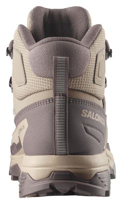 Chaussures de Randonnée Salomon X Ultra 5 Mid GTX Beige/Marron Femme