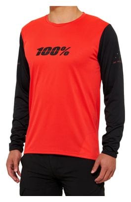 Maillot Manches Longues 100% Ridecamp Rouge / Noir M