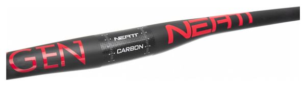 Neatt Carbon Oxygen 740 mm Flat Hanger 31.8 mm Zwart / Rood