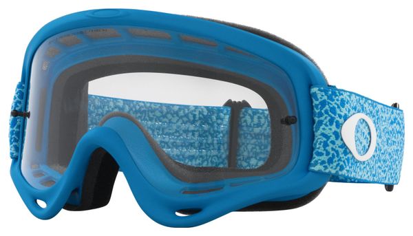 Oakley O-Frame MX Blue Crackle Goggle / Clear Lenses / Ref: OO7029-84