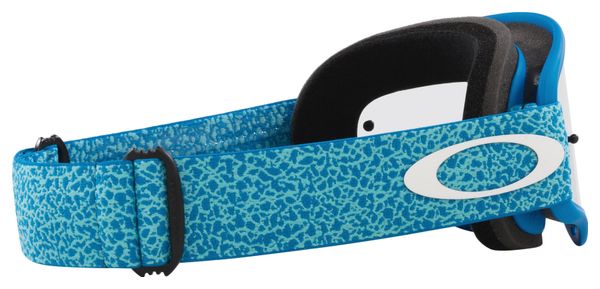 Máscara Oakley O-Frame MX Azul Crackle / Lentes transparentes / Ref: OO7029-84