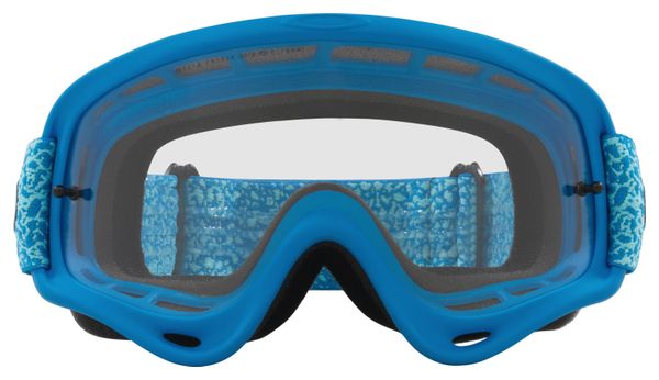 Oakley O-Frame MX Blue Crackle Goggle / Clear Lenses / Ref: OO7029-84