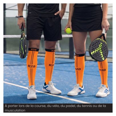 Bas de compression R2B Orange