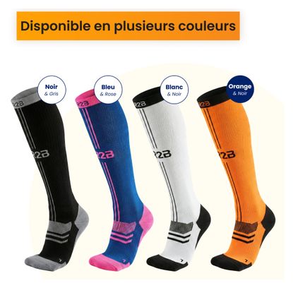 Bas de compression R2B Orange