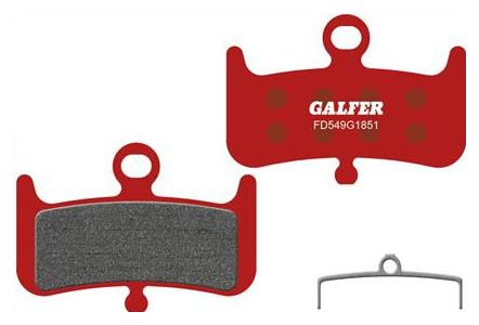 Pair of Galfer Semi-Metallic Hayes Dominion A4 Advanced Brake Pads