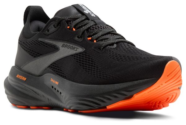 Chaussures Running Brooks Glycerin 22 Run Visible Noir/Orange Homme
