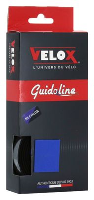 Ruban de guidon Velox maxi cork bicolor noir-bleu